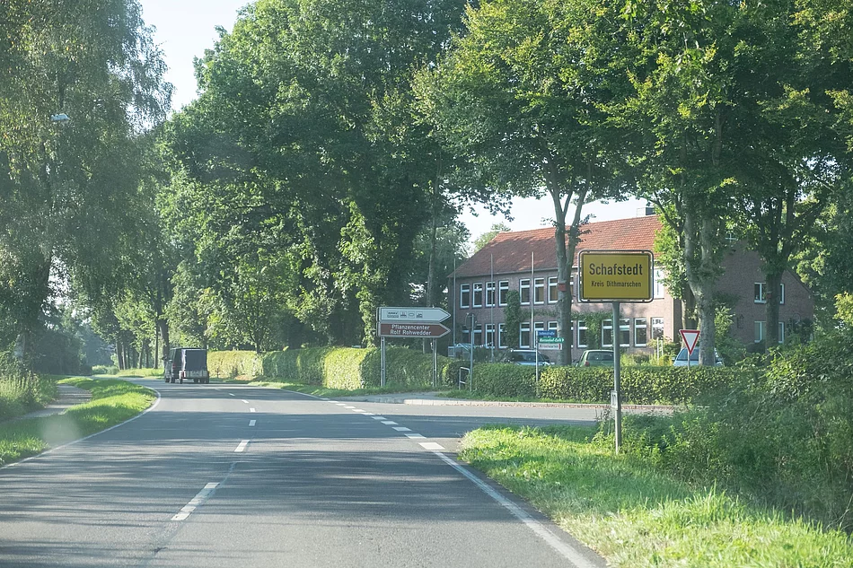 Ortseinfahrt Gemeinde Schafstedt Ortseinfahrt Gemeinde Schafstedt